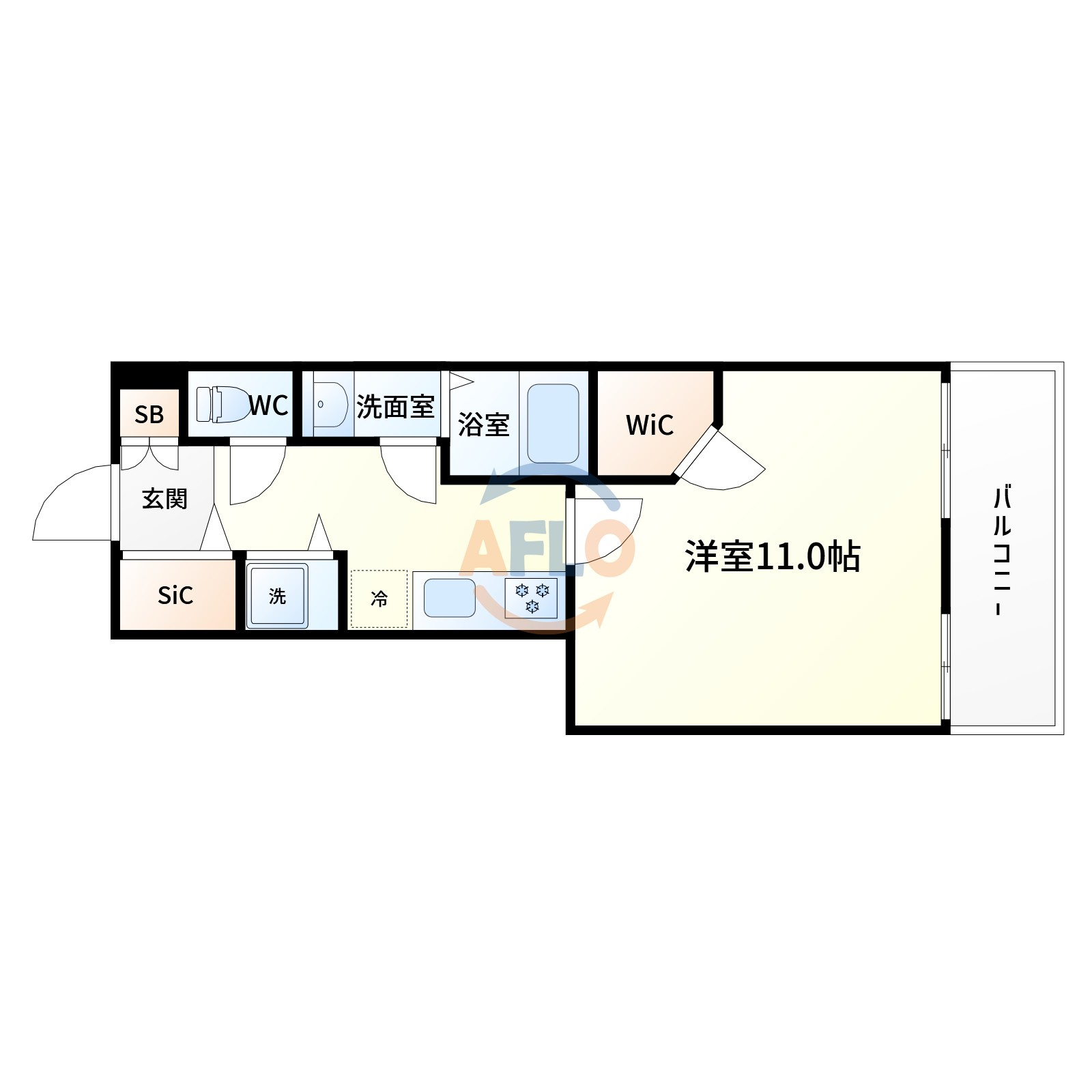 プルメリア江坂の間取り|間取り