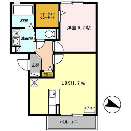 テキューロクアトロの間取り