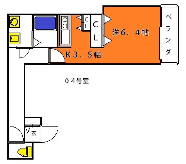 【間取り】 | クリエオーレ長瀬