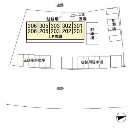 グランアコールⅡの区画図