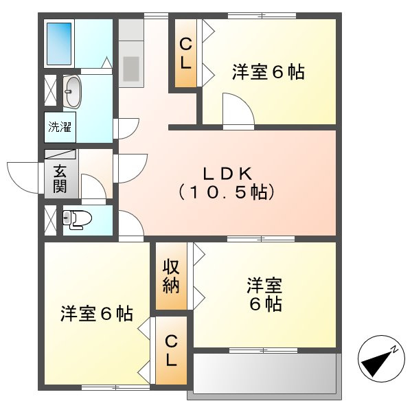 ブランシェ大高の間取り
