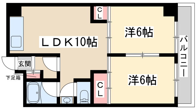【間取り】 | 江坂グランドハイツ北