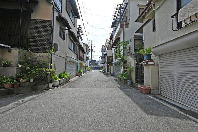 大阪市鶴見区徳庵１丁目中古戸建の前面道路含む現地写真|現地前面道路