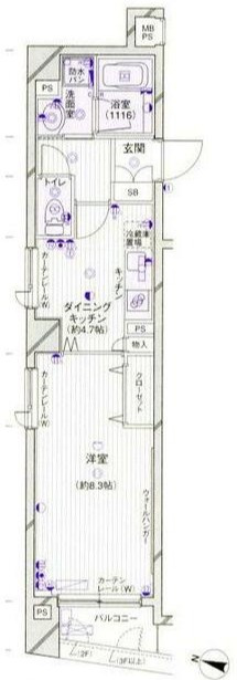 パークウェル方南町の間取り