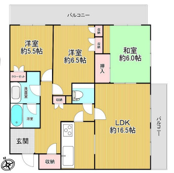 篠原北町パークマンションの居間・リビング