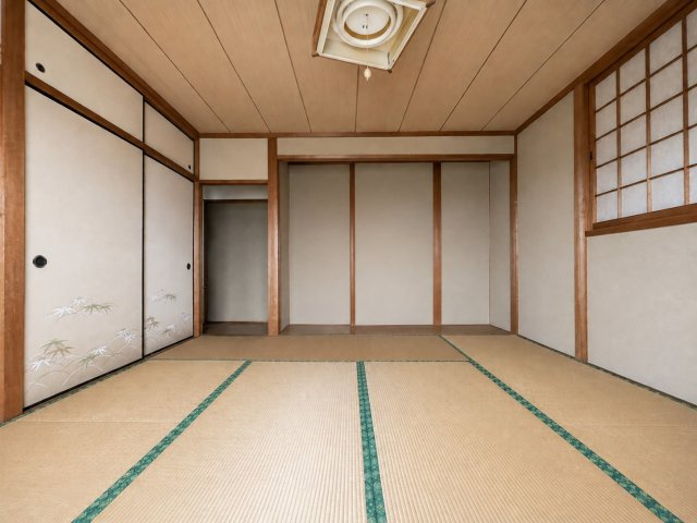 津福本町戸建の和室|家財等を消去したCG加工画像です