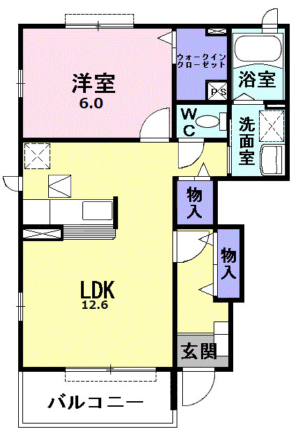 ヴィラ　サンシャインの間取り