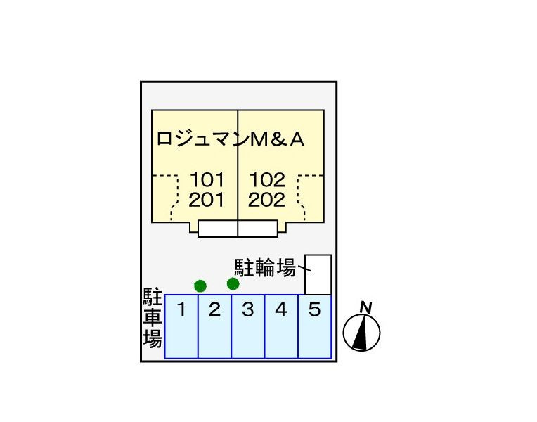 ロジュマン　Ｍ＆Ａの駐車場