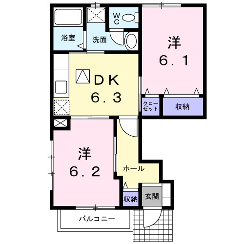 プランドールⅡの間取り