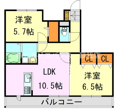 【間取り】 | ヴェルデ神明町