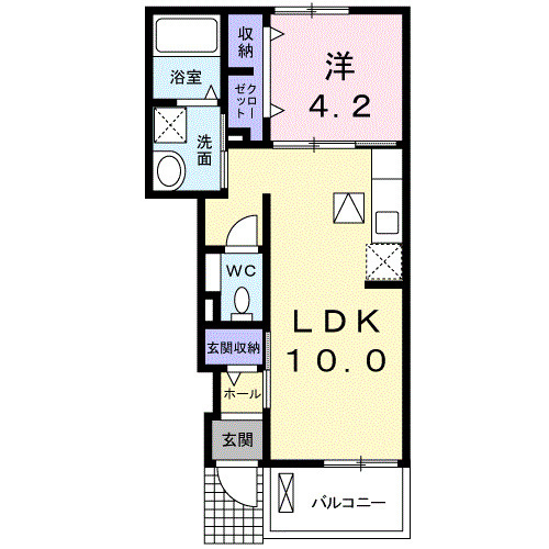 ロード早水　Ⅰの間取り