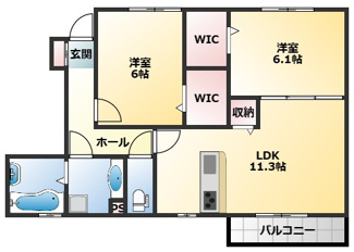 【間取り】 | セントコリーヌA棟