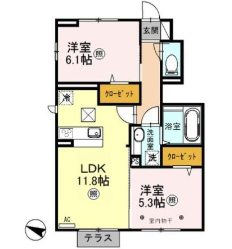 ルピネスの間取り