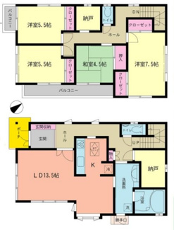 【間取り】 | 柏市中原1丁目戸建て