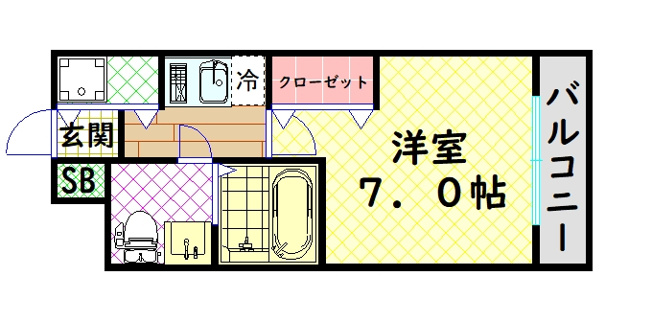 【間取り】 | ベルエ難波西
