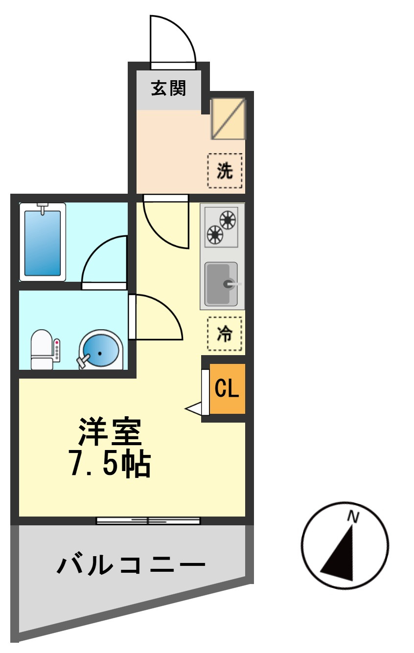 SQUARE CITY KANAMACHI の間取り