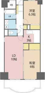 ロイヤルハイム里中の間取り