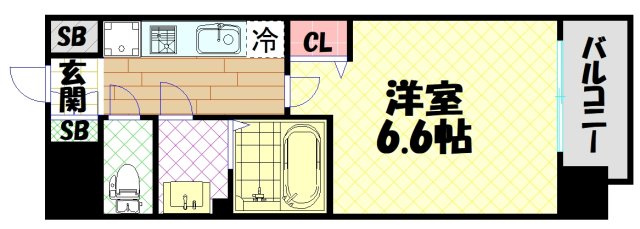 【間取り】 | メルディア大正D.C.