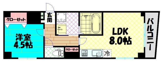 【間取り】 | メビウス難波WESTレジデンス