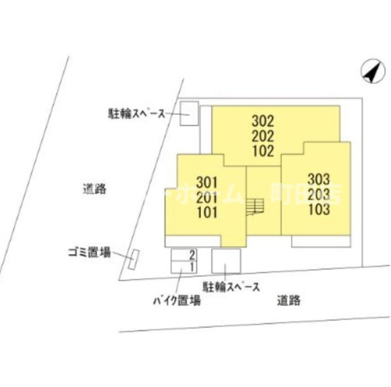 アメティスタ相模が丘※初期費用分割あと払いサービス利用可能物件の区画図