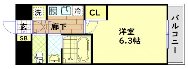 【間取り】 | エスリード南堀江レジデンス