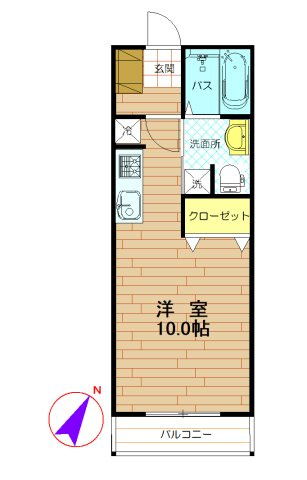 久喜市本町２丁目のアパートの間取り