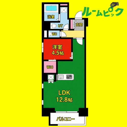 ザ・レジデンスパーク久屋大通　名古屋市賃貸　仲介手数料無料の間取り