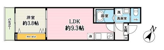 キャメル大宮西Ⅲの間取り