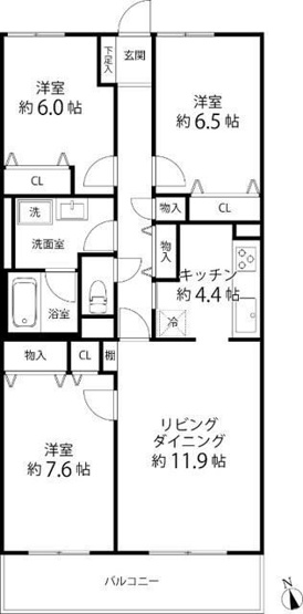【間取り】 | TRガーデン蕨