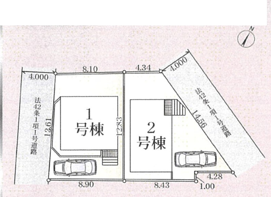 八王子市　長房町　新築一戸建て　３３期の区画図