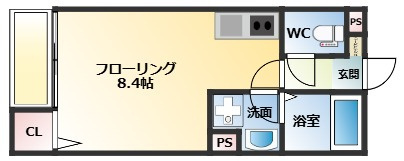 destino東町Ⅱの間取り