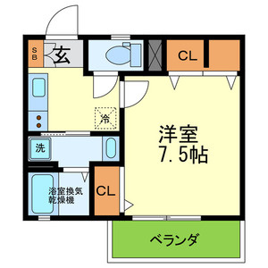 フルール岡本の間取り