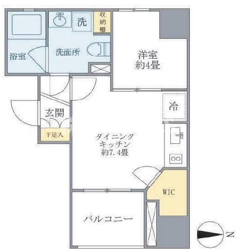千代田区内神田２丁目の賃貸マンションの間取り