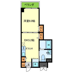 エスペランサ御影Ⅱの間取り