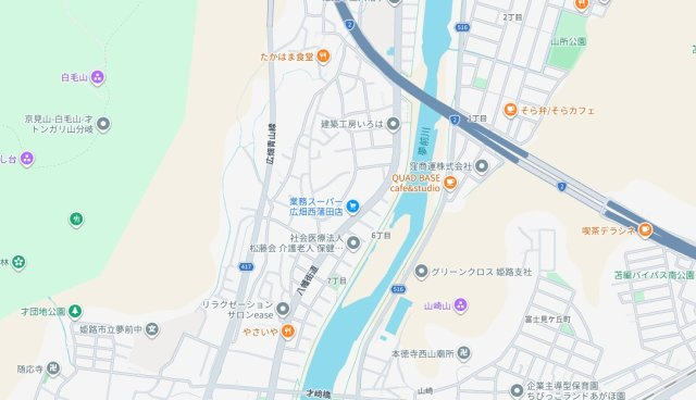 姫路市広畑区西蒲田　　　中古戸建の地図