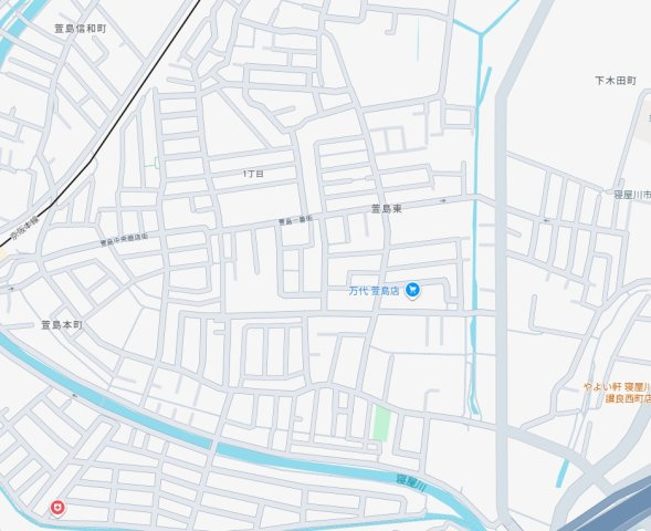 寝屋川市萱島東　第7期　新築一戸建ての地図