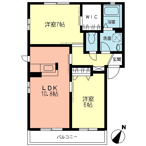 エスポワールⅠの間取り