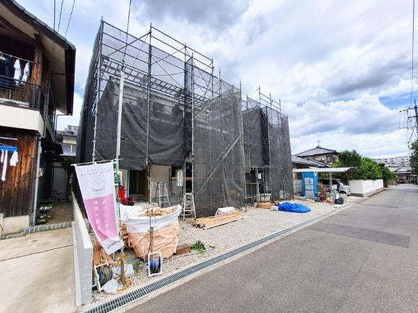 明野西第3-1号棟の前面道路含む現地写真|前面道路含む現地(2026年8月撮影)