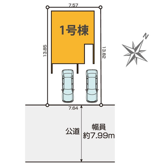 【区画図】 | 静岡市葵区城東町 2期 新築一戸建て | 区画図です