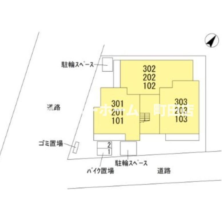 アメティスタ相模が丘※初期費用分割あと払いサービス利用可能物件の区画図