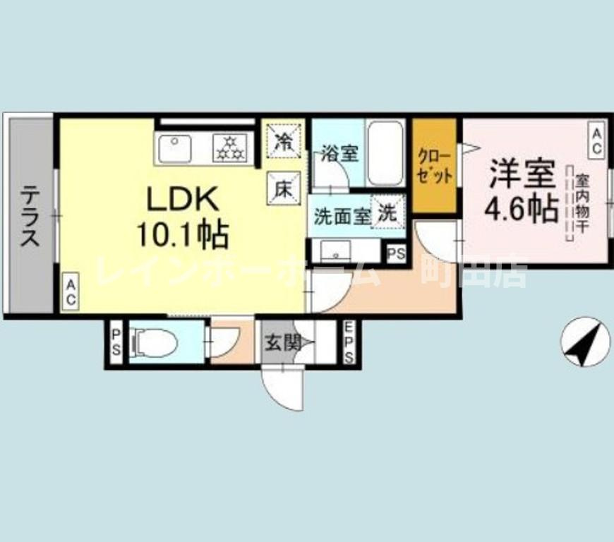 アメティスタ相模が丘※初期費用分割あと払いサービス利用可能物件の間取り
