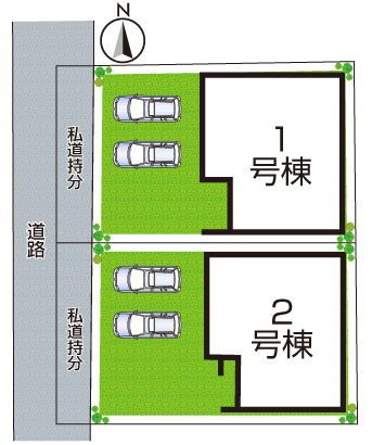 寝屋川市萱島東　第7期　新築一戸建ての区画図|全2区画