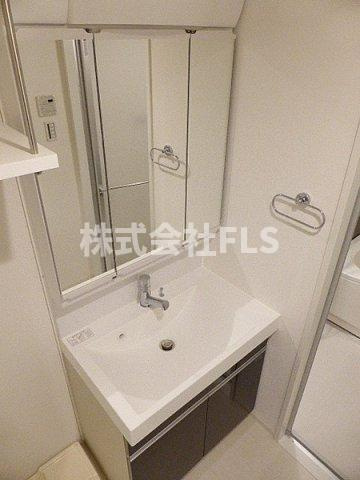 港区新橋５丁目の賃貸マンションの洗面所