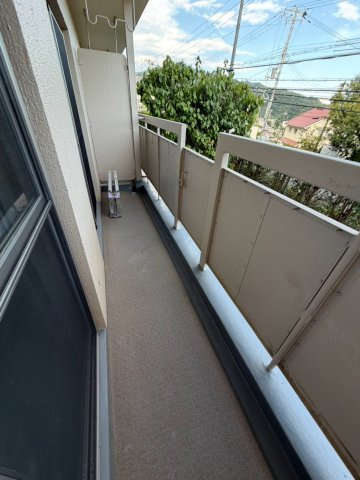 渦ヶ森コーポ7号棟のバルコニー