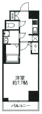 S-RESIDENCE難波EASTの間取り