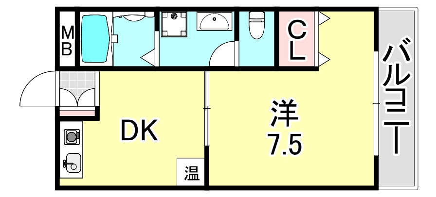 リブイン六甲の間取り
