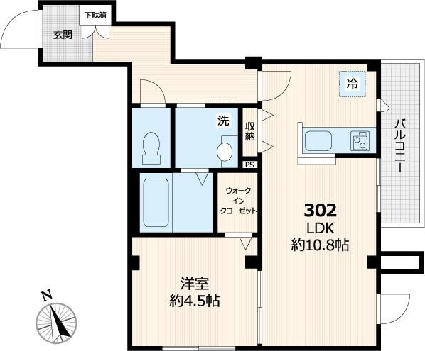 １４　ＯＮＥ　ＦＯＵＲ　ＭＩＮＡＭＩ　ＩＫＥＢＵＫＵＲＯの間取り