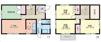 【間取り】 | 鎌谷町貸戸建