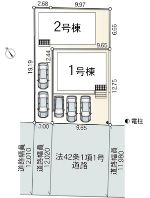 【区画図】 | 秦野市富士見町　全２棟　新築住宅