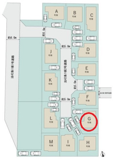 【区画図】 | 国分寺市北町５丁目　全１３棟　G号棟　仲介手数料無料 | G号棟
